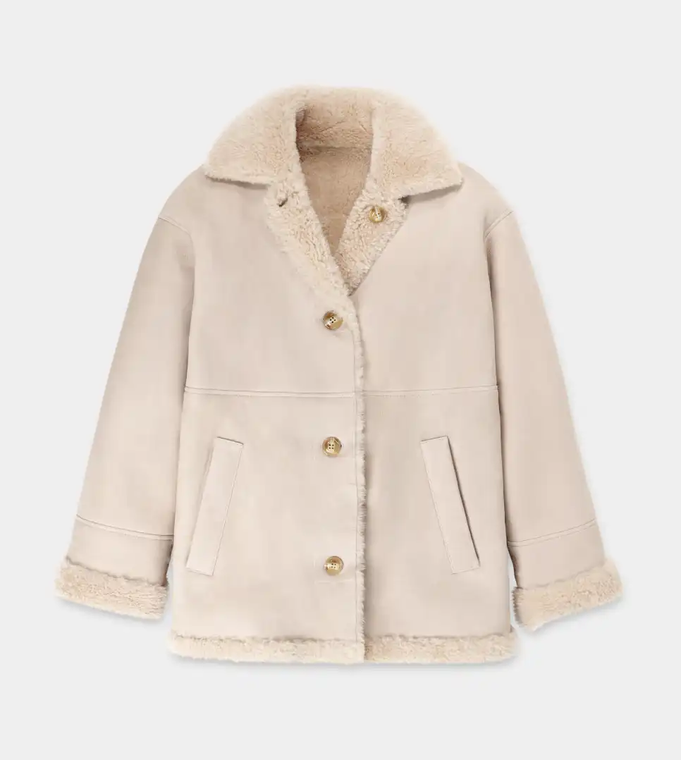 FAYER Reversible Shearling Sheepskin Coat – Wolfie Premium